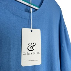 Collars & Co T-Shirt Mens 3XL Blue Cotton Silk Quiet Luxury Touch Lucca Tee NWT