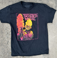 Twisted Metal Shirt Black Size Mens L Pink Yellow Clown 100 Cotton Vintage Bliss