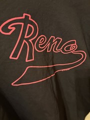 Delta Men’s Black/Red Reno Graphic Print T-Shirt XL Regular Crew Neck
