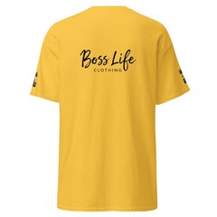 Boss Life african money back signature embroisery sleeve Unisex classic tee