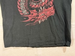 Dungeons & Dragons D&D Black T-Shirt Large Red dragon Fantasy Magic Gaming