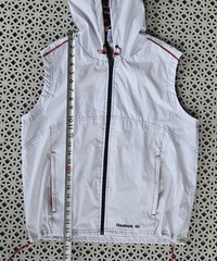 United Kingdom Flag Lined Reebok Sleeveless Hoodie Size M Boxing Hoodie