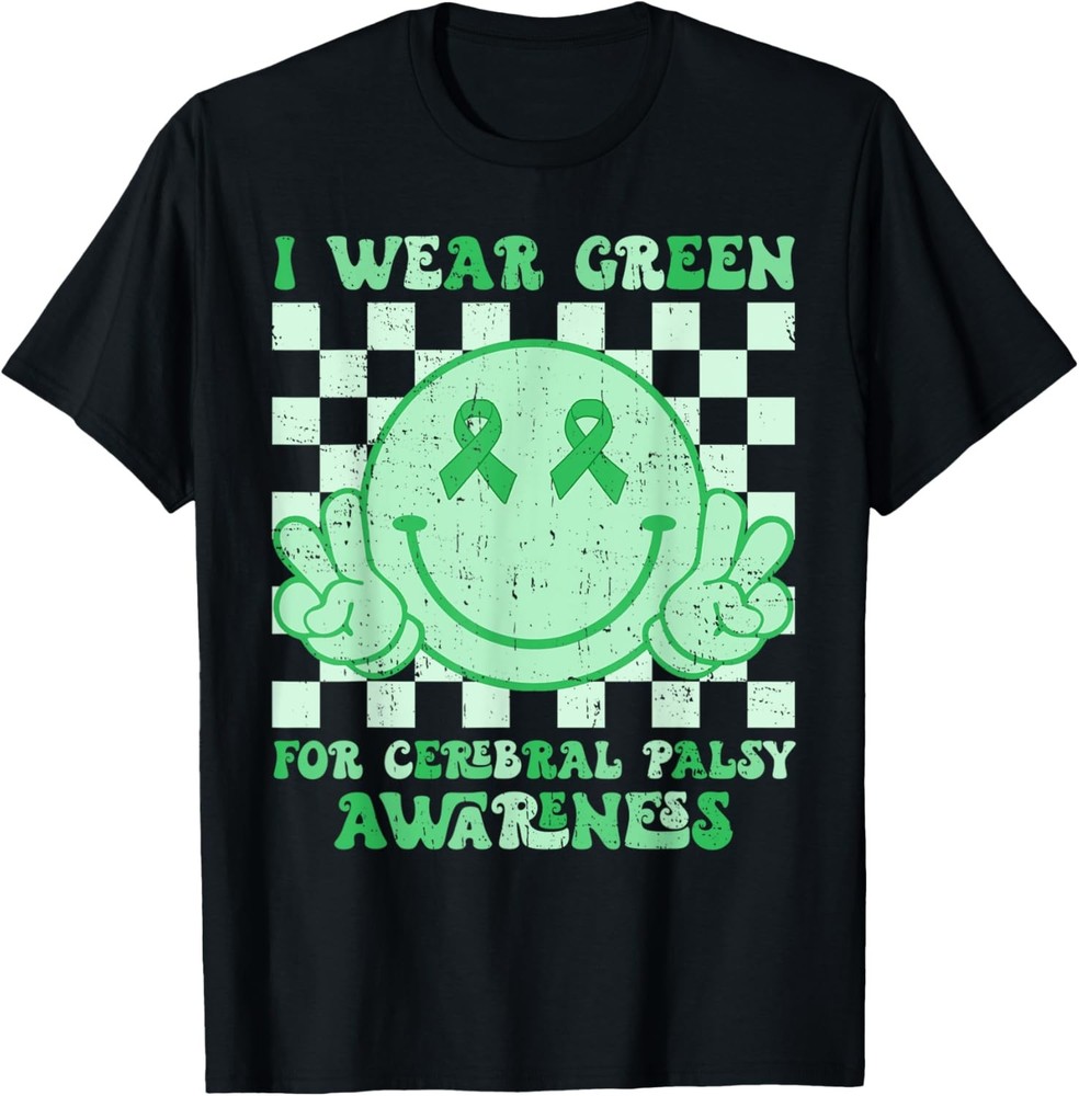 I Wear Green For Cerebral Palsy Awareness Green Ribbon T-Shirt