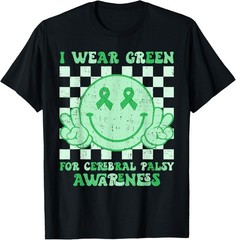 I Wear Green For Cerebral Palsy Awareness Green Ribbon T-Shirt