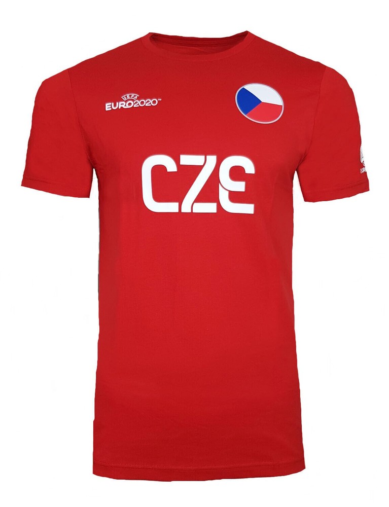 Czech Republic T Shirt Mens S M L XL Czechia Football Team Flag Top RED