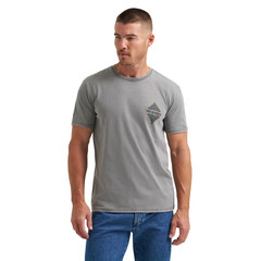 Wrangler Men’s Grey Heather Western Skull Graphic T-Shirt 112372848