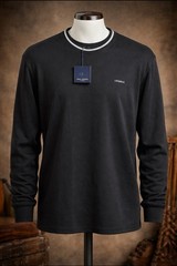 NWT DANIEL CREMIEUX Signature Collection XL Black Men’s Long Sleeve Pullover