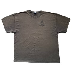 Vintage Firefighter Memorial HEROES T-Shirt Brown 2XL Gildan USA Tribute Tee Y2K
