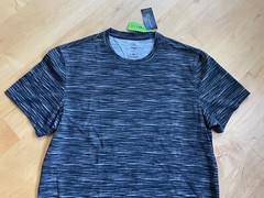 INC Men’s Space Dyed Crewneck Tee Size: Med, Lg Color: Deep Black