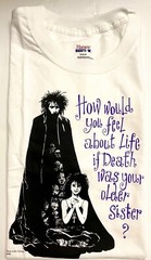 Vtg 90s DC Comics Sandman And Death Medium T Shirt Neil Gaiman Graphitti Designs