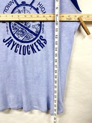 Vintage 1982 High School Swimming T Shirt Raytown Jayclockers Blue Jays Large