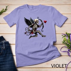 Gothic Valentine A Skeletal Cupid Strikes Funny T-Shirt Unisex T-shirt