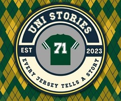Uni Stories T-Shirt Pinup Touchdown Torri Gray Men Sz L NWOT