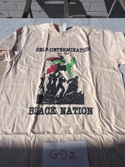 BLACK NATION T-Shirt Anti-Fascist Political Activist Tee size M gd2