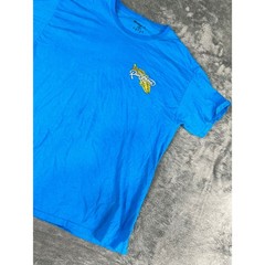 Men’s Reel Legends Blue T-Shirt Redfish Logo Performance Crew Neck L Exc