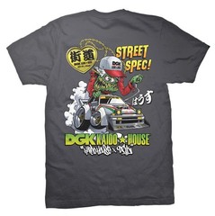 DGK x Kaido House Wide Open T-Shirt – Charcoal