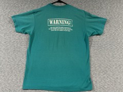 Arctic Cat Wildcat Shirt Large Teal Vintage Distressed Stain Single Stitch 90s