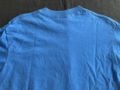 Vintage Sof Tee Mens M Blue T-Shirt Maui Print Made in USA Single Stitch 90s