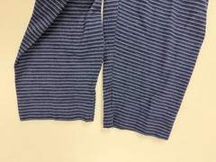 Under Armour Shirt Men XL Loose Cold Gear Blue Black Striped Polyester Elastane