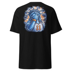 Jalen Brunson Shirt New York Basketball Tee BACK DESIGN Statue of Liberty Tee