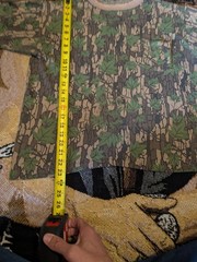 ACE SPORTSWEAR Camo vintage t shirt LARGE Camoflauge Leaf Treebark single stitch