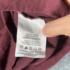 Nike T-Shirt Mens XL Maroon Cotton Short Sleeve Embroidered Swoosh Logo Athletic
