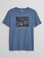 NWT Gap Men’s Disney Marvel Wolverine Cotton Graphic T-Shirt Tee, size Large