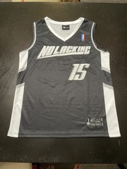 No Lacking Brand Jersey #15, Black, Size: Medium