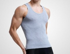 MENS VESTS 100% Cotton TANK TOP SUMMER TRAINING GYM TOPS PACK PLAIN S-4XL