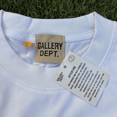 Gallery Dept. Men’s L White Short Sleeve Crew Neck Tee Logo Graphic Print