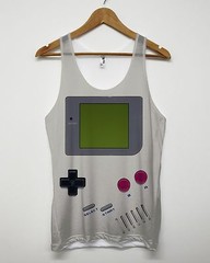 HAND HELD RETRO GAME BOY ALL OVER PRINT VEST FUNNY VINTAGES 90’S STYLE MEN WOMEN