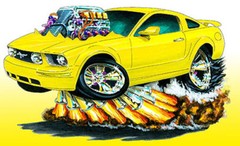 2005-09 Ford Mustang Muscle Car Art Print NEW