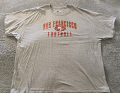 San Francisco 49ers Shirt Mens XL Gray NFL Football Team Apparel 49ers Tee