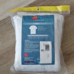 NEW Hanes Premium Men’s Tagless Original Fit V-Neck T-Shirt 7-Pack White Size S