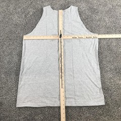 Vintage Russell Athletic Tank Top Mens Large Heather Gray Sleeveless Crew Neck