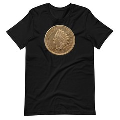 Indian Head Cent Coin T-Shirt — 1859 One Cent Tee Coin Collector Gift