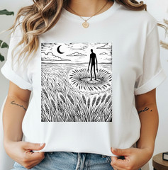 Evil In The Corn Field Unisex Tee Shirt