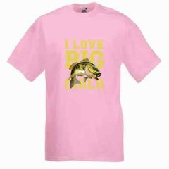 Fishing I Love Big Girls Fish Humour Novelty T Shirt Various Colours And Sizes