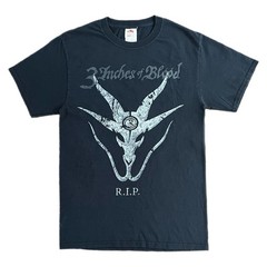 3 Inches Of Blood RIP The Final Shows Tshirt Mens Black Heavy Metal Band Tee – S