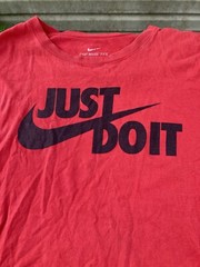 Nike Sportswear Just Do It Graphic Tee T-Shirt Red/Black AR5006-657 Men’s Large