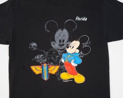 Vintage Mickey Mouse Biker T-Shirt 80s Single Stitch Harley Disney Mens Size M
