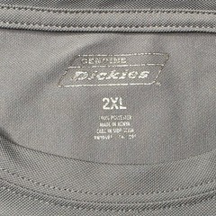 Dickies Men’s 2XL Gray Long Sleeve Work Shirt Pocket GL417EG1 Polyester