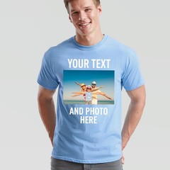 Personalised Unisex T Shirt Custom Print Your Own Photo Design And Text