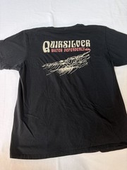 Quicksilver Collection 90’ Fit T-shirt Men M Black Graphic 100% Cotton.