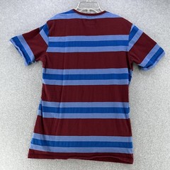 Beautiful Giant Mens T Shirt Large L Striped Multi Color Camisa Cotton Polyester