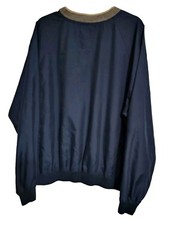 Ivy Crew Men Windbreaker Pullover BLUE V-neck sleeve Size LG Long Sleeve casual