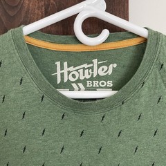 Howler Bros Size Medium All Over Lightening Pocket Tee Preppy Money Green