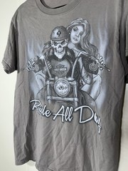 Harley-Davidson Shirt Mens (20x28in) Ride All Day Play All Night Vegas No Tag