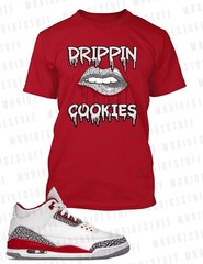 Mens 8XL Greystone Dripping Cookie Lips J3 Cardinal Shoe Sneaker Tee Shirt