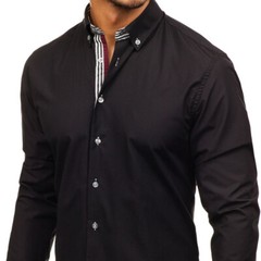 Mens Winter Leisure Shirt Long Sleeved Classic Mens Comfort Breathable Shirt